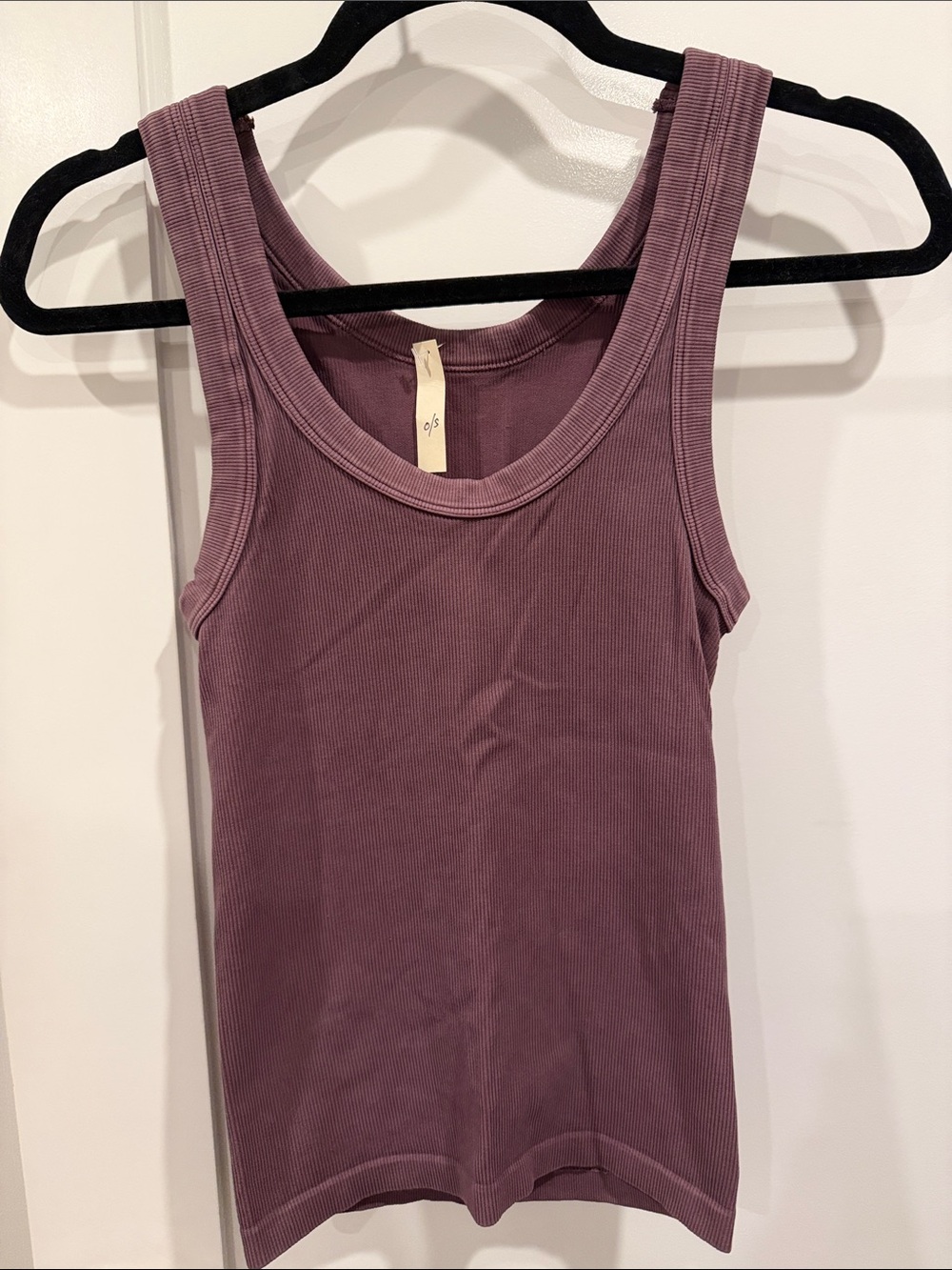 Women's Ribbed Tank Top in Mauve